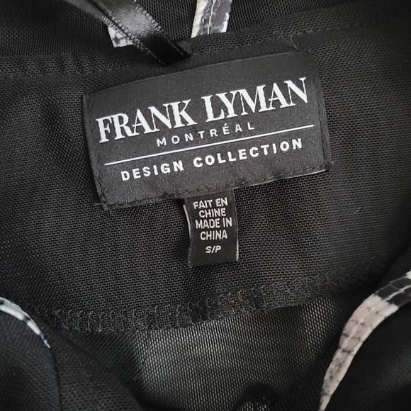 Frank Lyman black sheer coat, size small - Picture 9 of 10